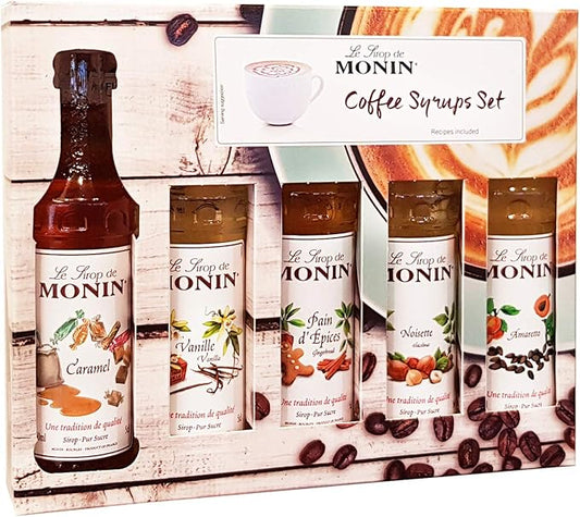 Monin Coffee Syrup Gift Set (5 x 50ml)