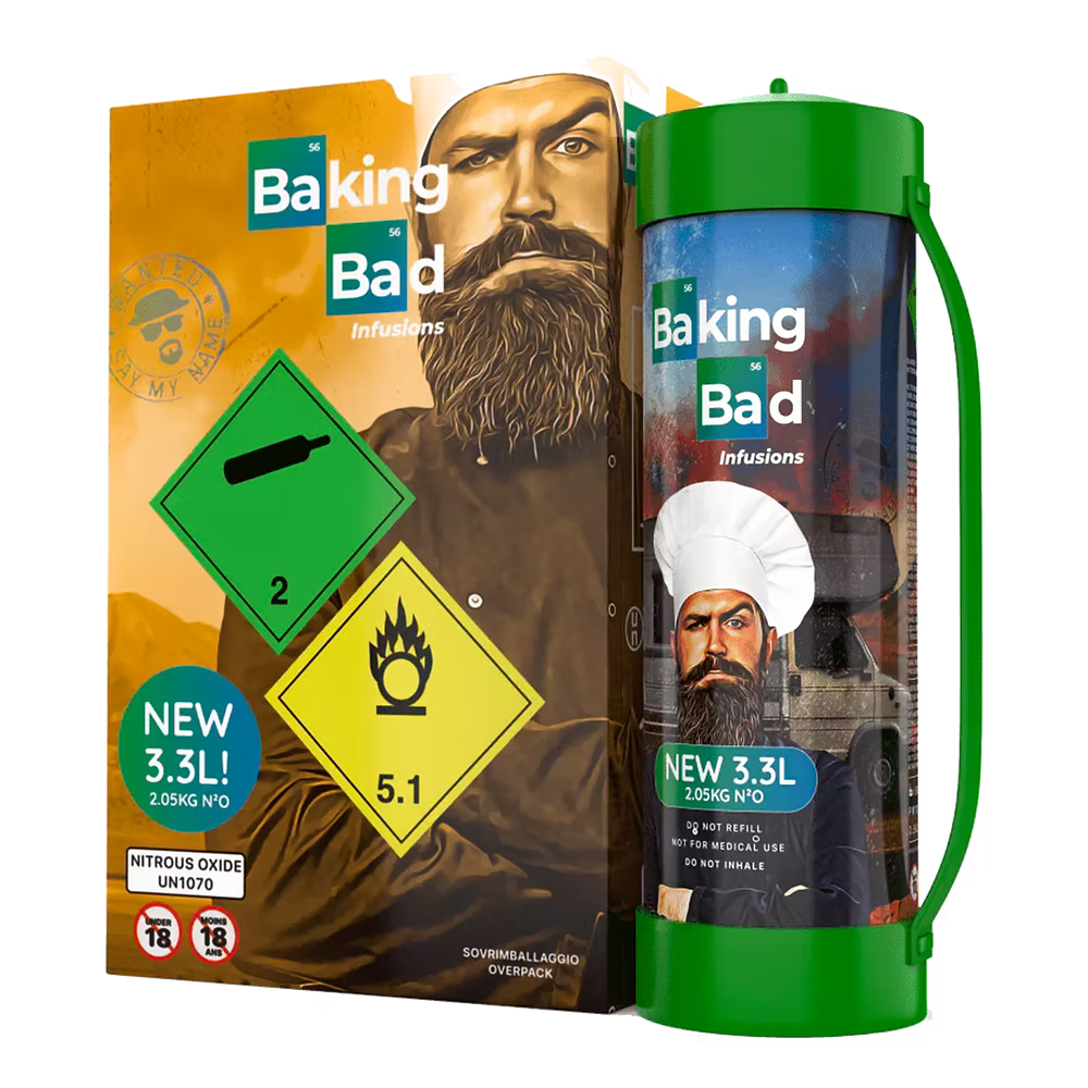 Baking Bad Infusions, N₂O Tank Cylinder 3.3 Liters