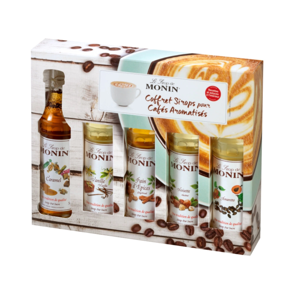 Monin Coffee Syrup Gift Set (5 x 50ml)