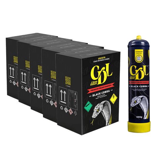 6x Cream Deluxe Black Cobra Edition 666g N₂O (CASE)